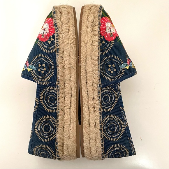 Johnny Was New Anemone Espadrille Slip Ons - Picture 8 of 12